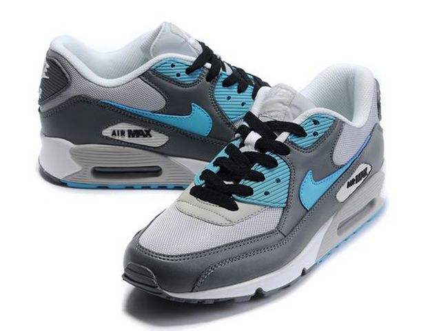 Nike Air Max Shoes Womens Gray/Black/Blue Online